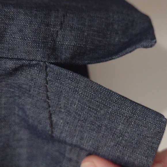 Ann Taylor deep blue cropped trouser, 14. - Picture 3 of 10